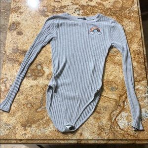 Grey 1 piece shirt forever 21